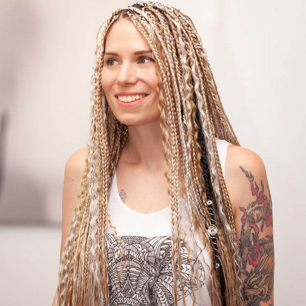 Istennő fonás AFROline boho göndör tincsekkel